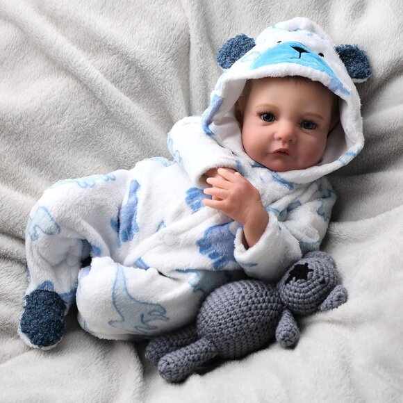 🆕20Inch Cute Soft Vinyl Realistic Baby Doll Elijah Boy Real Life Baby Dolls - Picture 3 of 7